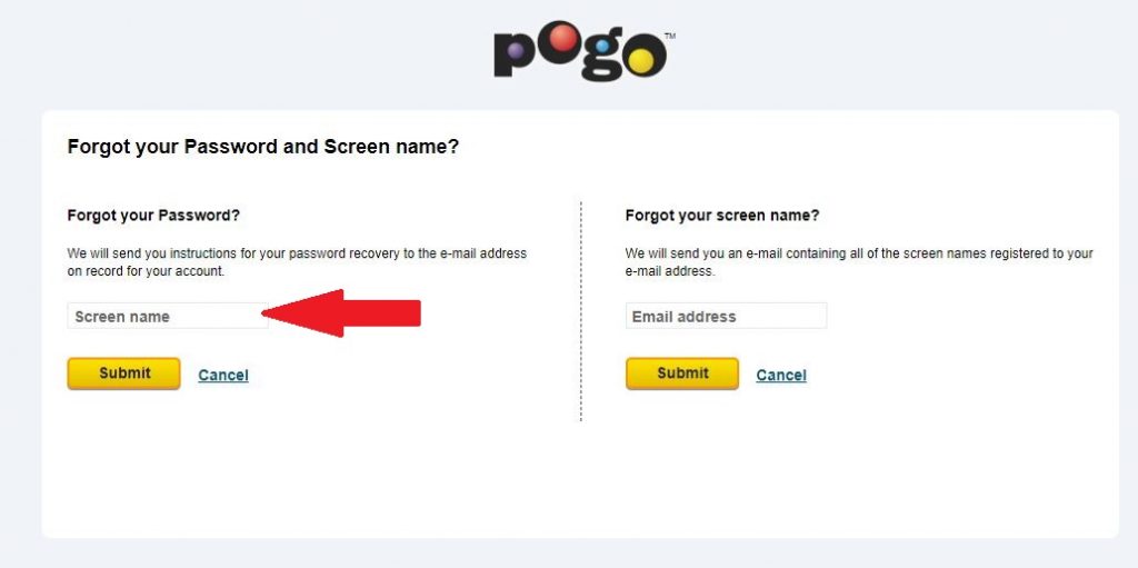 How To Recover Pogo Account Password Reset Pogo Account Password